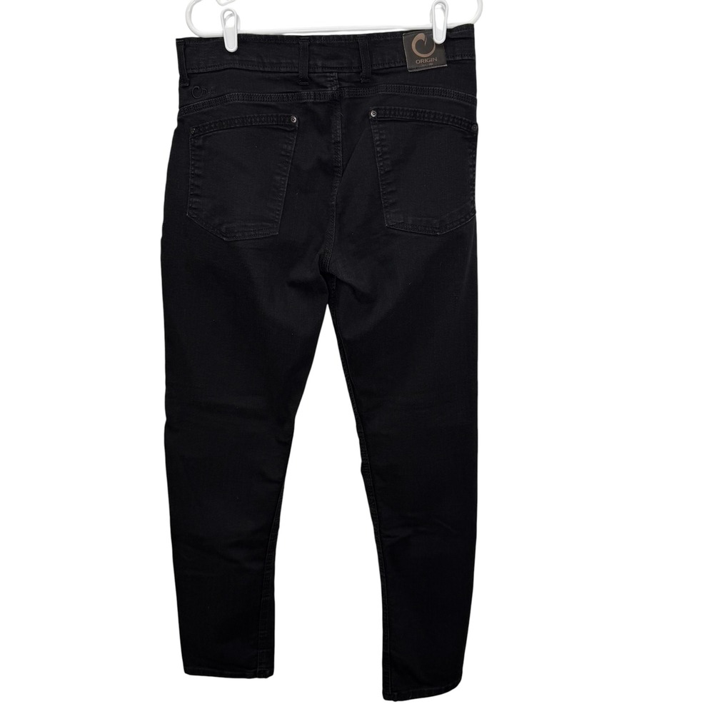 Origin USA Delta-68 Men Black Performance Stretch Denim Jeans Size 34 Maine USA